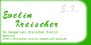 evelin kreischer business card